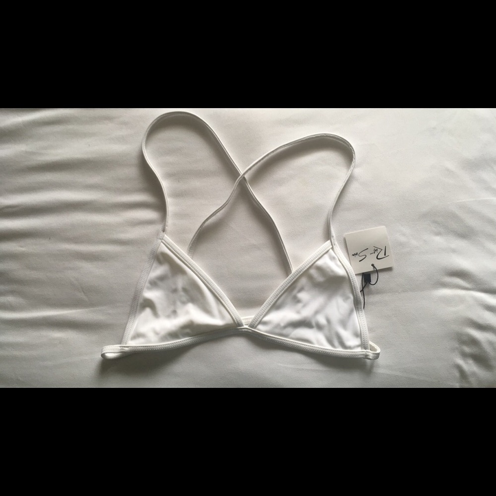 White bikini top